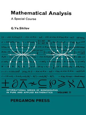 cover image of Mathematical Analysis, A Special Course